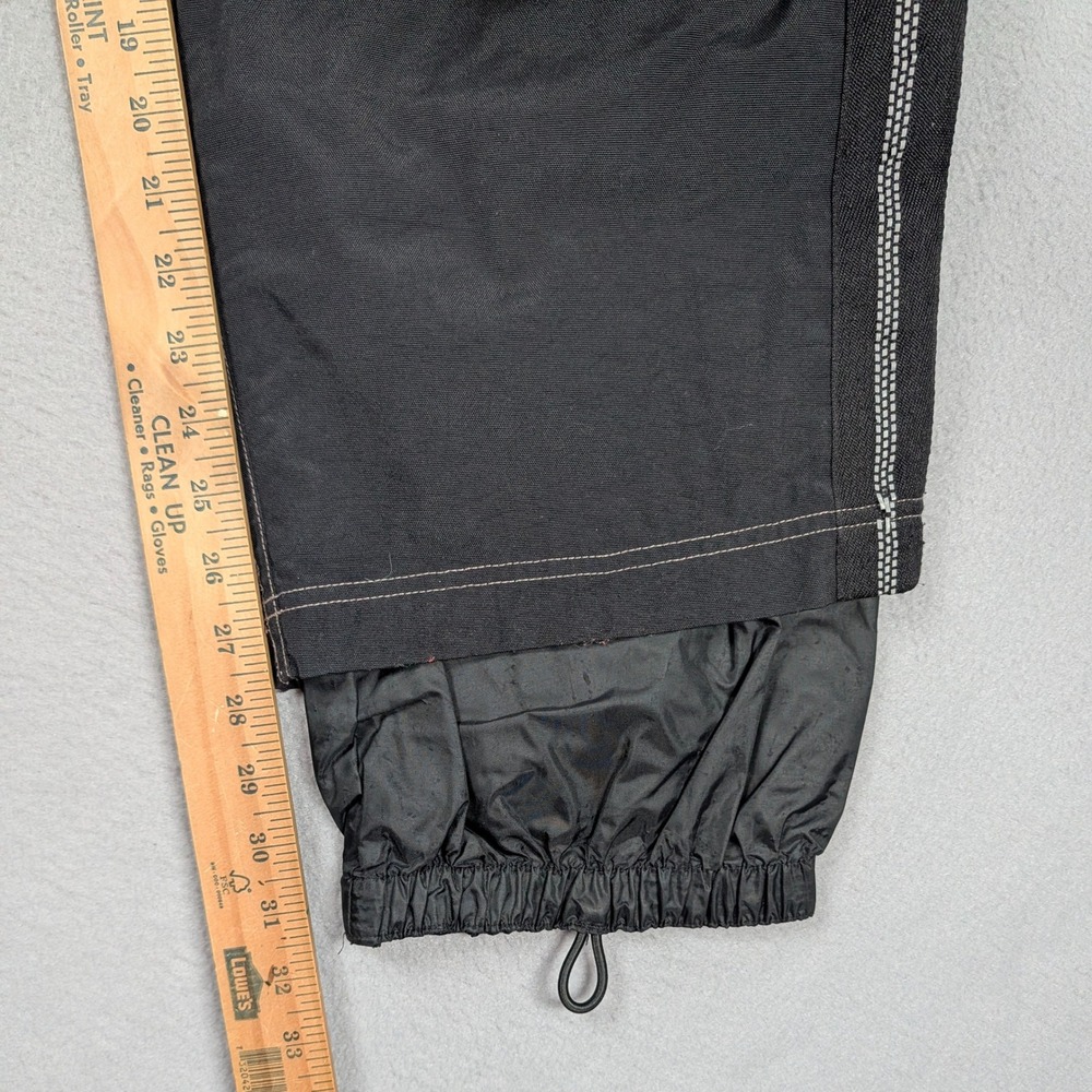 Vintage SMP Snow Pants Mens S 30x30 Small Black Nylon Baggy Wide Leg Skater Y2K - Picture 4 of 7